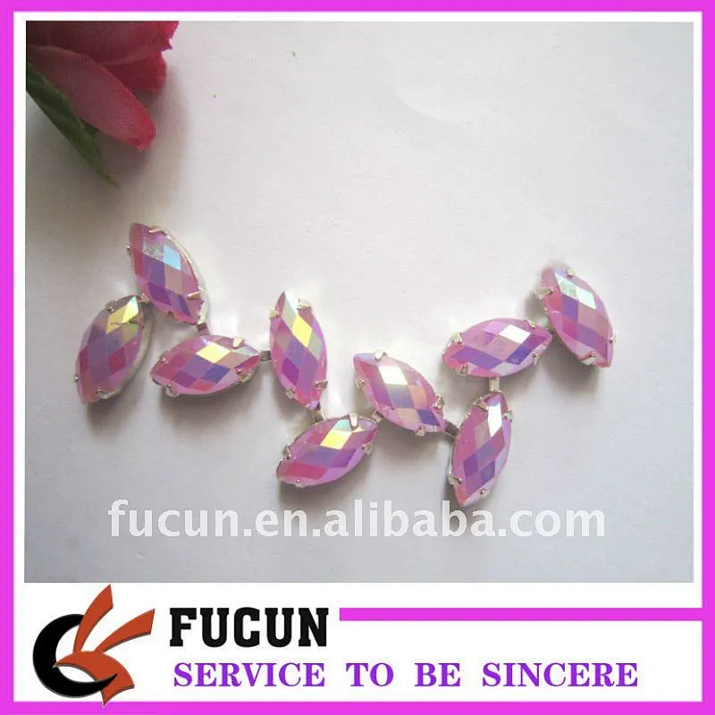 latest design AB pink claw chain
