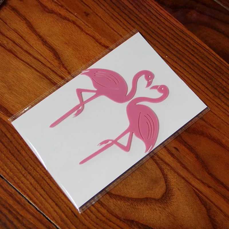 2019 new arrivals wedding cake decorations couple pink flamingo acrylic cake topper