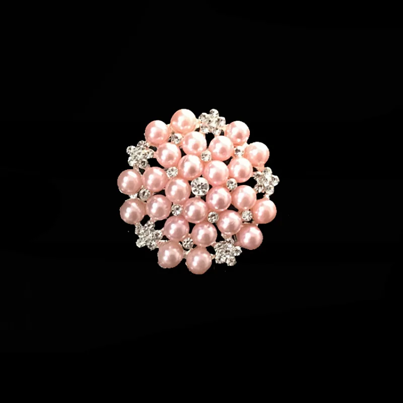 New Fashion Cheap Rhinestone pearl brooch for wedding in bulk