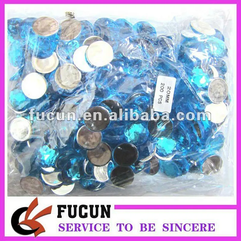 High Quality round flat back Acrylic Rhinestone