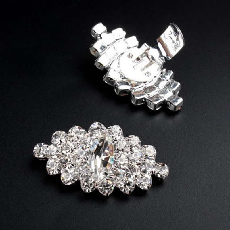Decorative crystal stone antique shoe buckles shoes heel accessories for women shoes