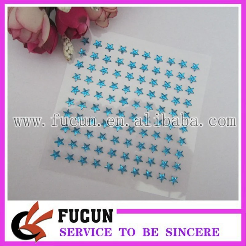 NEW design Self Adhesive Mix DIAMANTE Rhinestone Sticker star Crystals sticker