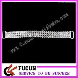 CLASSIC SS16 4 mm 3 ROWS CRYSTAL RHINESTONE CONNECTOR STUNNING ON STAGE