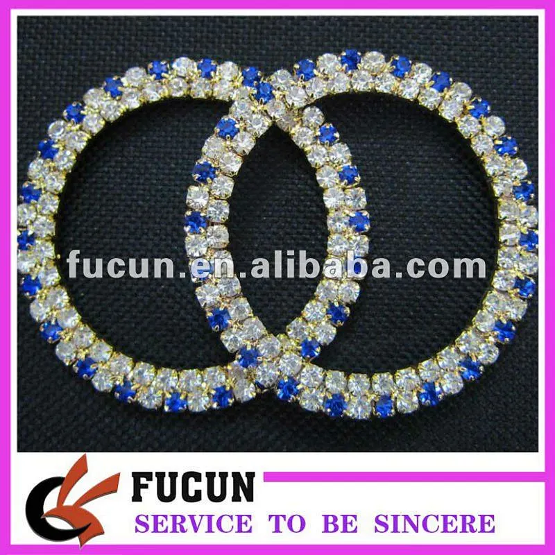 round rhinestone buckles