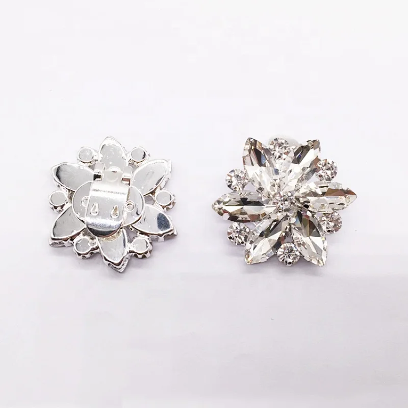 Hot Style Sexy Women Rhinestone Shoe Accessories Diamonds Rhinestone Flower Shoe Buckle Clip