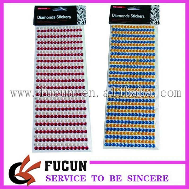 HOT sparkling Crystals sticker gems rhinestone Sticker