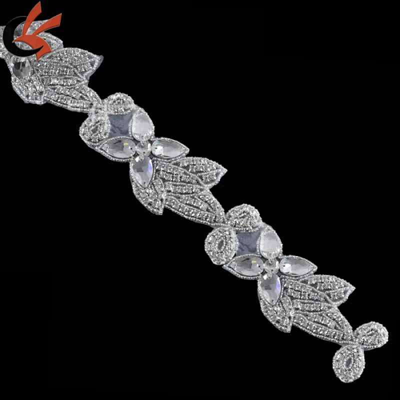 rhinestone bridal appliques rhinestone appliques for wedding decoration