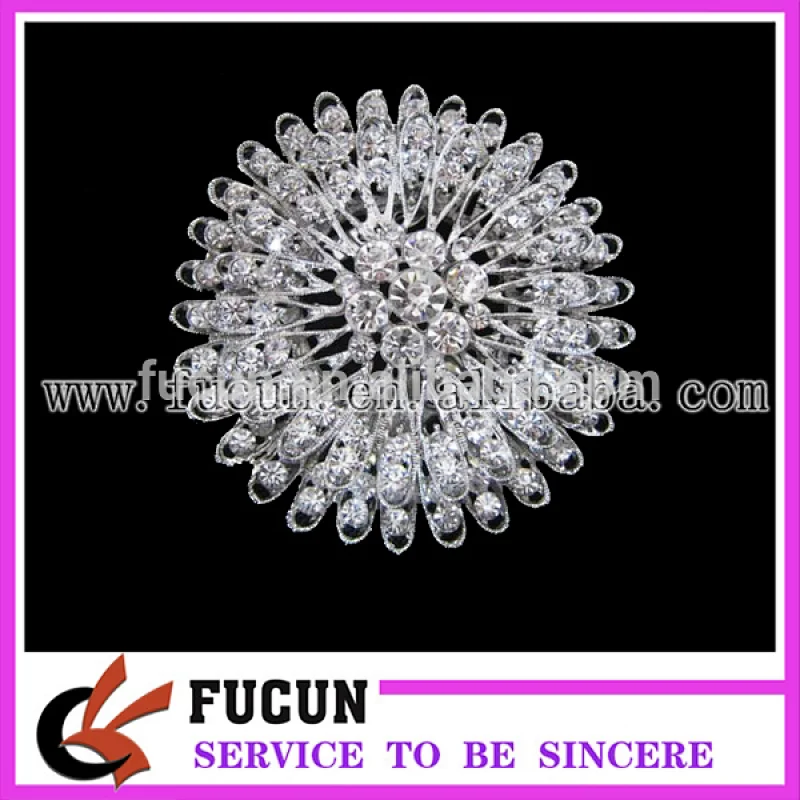 fashion artificial flowers brooches pin brooches decoration for diamond wedding