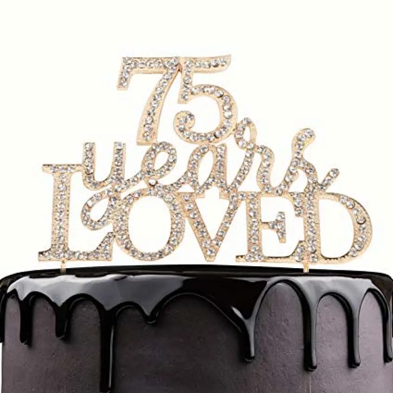 Wholesale Monogram Rhinestone Birthday Cake Topper for Birthday Party Decorations