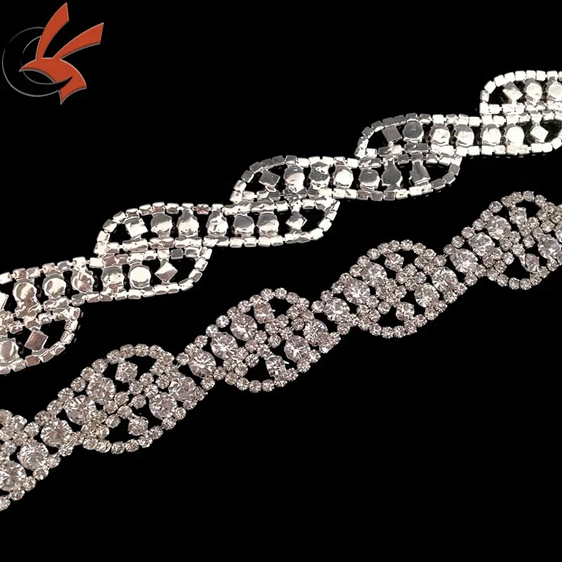 Carnival Wedding shining Crystal Rhinestone Chain Trimming