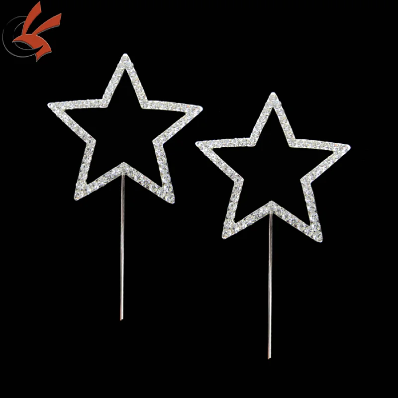 bling bling star shape rhinestone cake topper