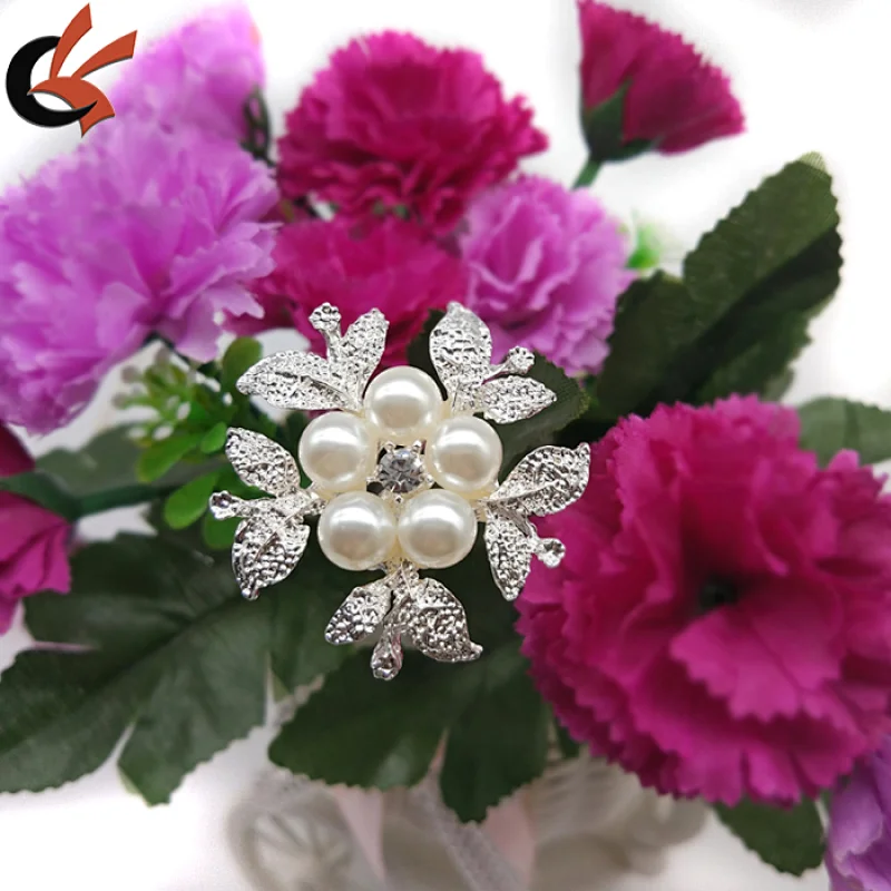 DIY Craft Rhinestone Bouquet Stems Rhinestone Brooch Bouquet Pick