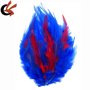 Mixed Color Hackle Feather Pad Beautiful for Bridal Headband Hat Party