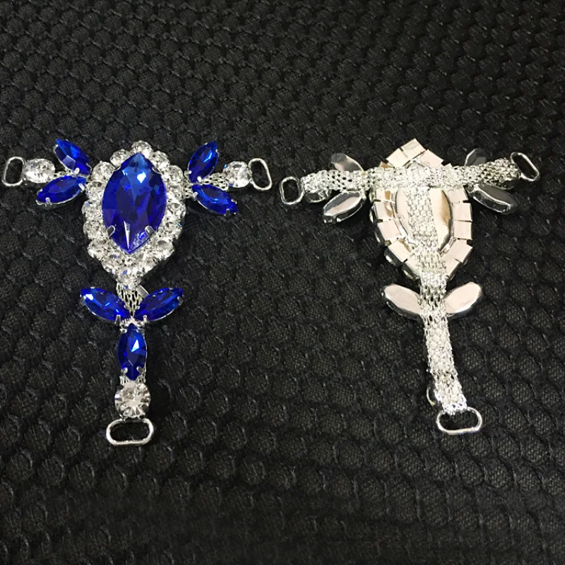 New style ladies sandal rhinestone accessories metal shoe buckle wholesale