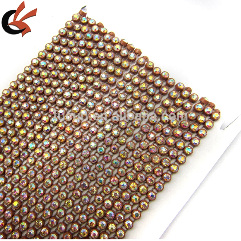 Wholesale Single Row Plastic Banding Rhinestone Trimming