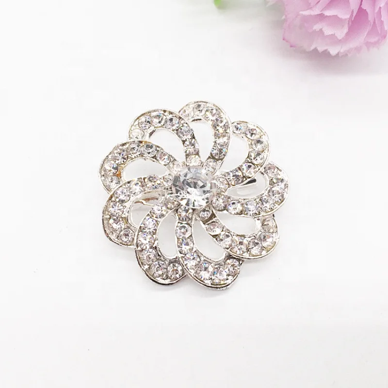 wedding invitation brooch wholesale cheap silver brooch pin for lady
