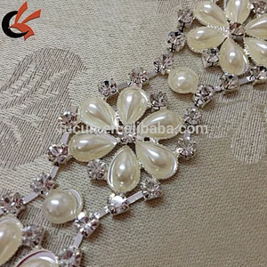 wholesale Bridal Sash crystal rhinestone trimming for dress