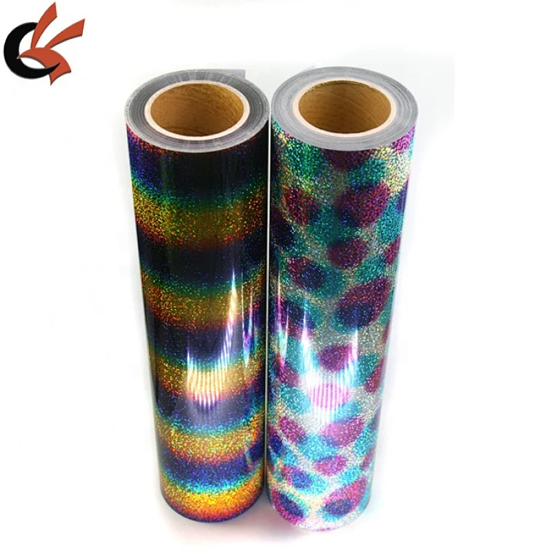 100Meters Rainbow Korea Quality Hologram Heat Transfer Vinyl Roll