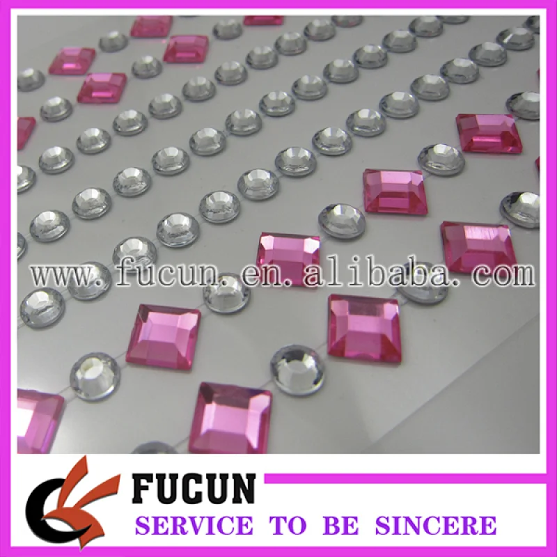 Wholesale new product acrylic diamond rhinestone sticker