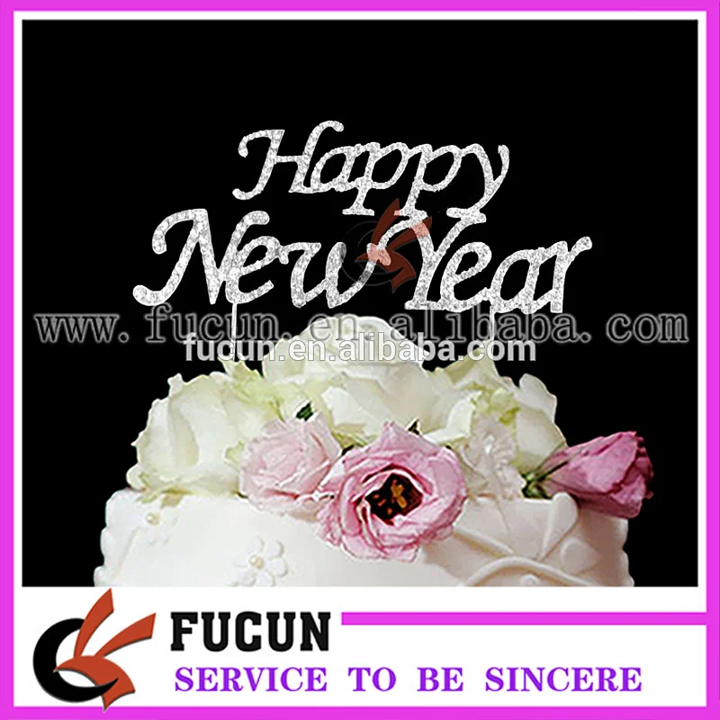 Happy New Year Party cake decoration cake pick topper