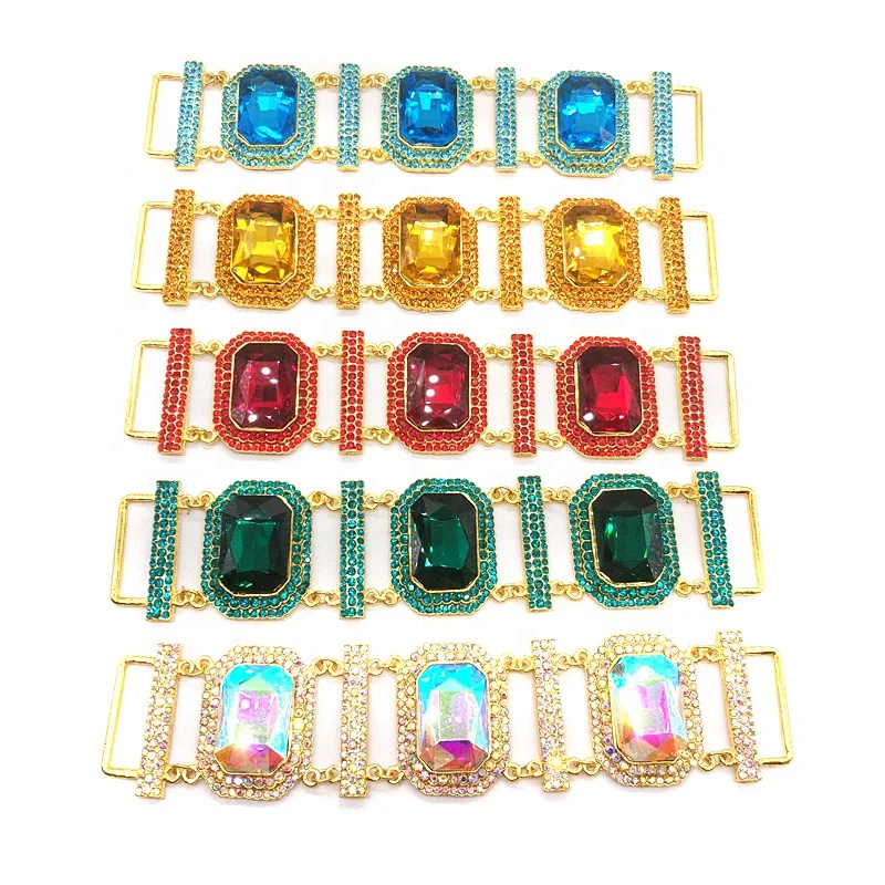 2019 new arrival fashion fancy acrylic rhinestone connector