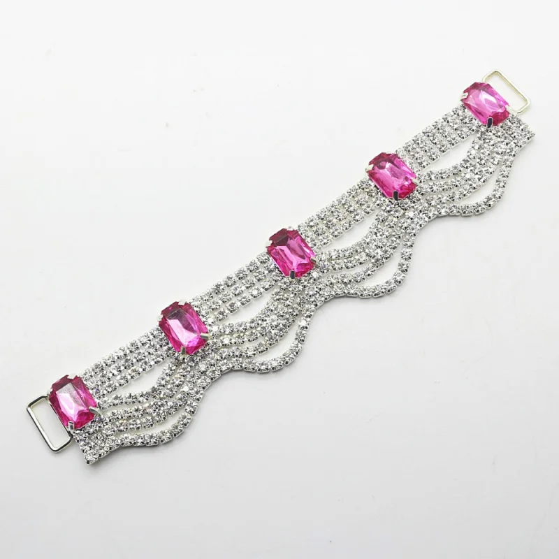 Strass Rhinestone Bikini chain Connector For Swimming Wear decoration