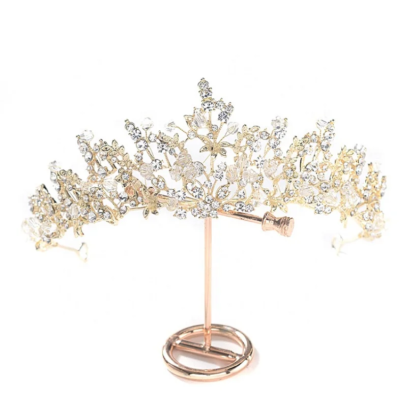 stunning vintage crystal rhinestone Bridal Tiara Crown headpiece
