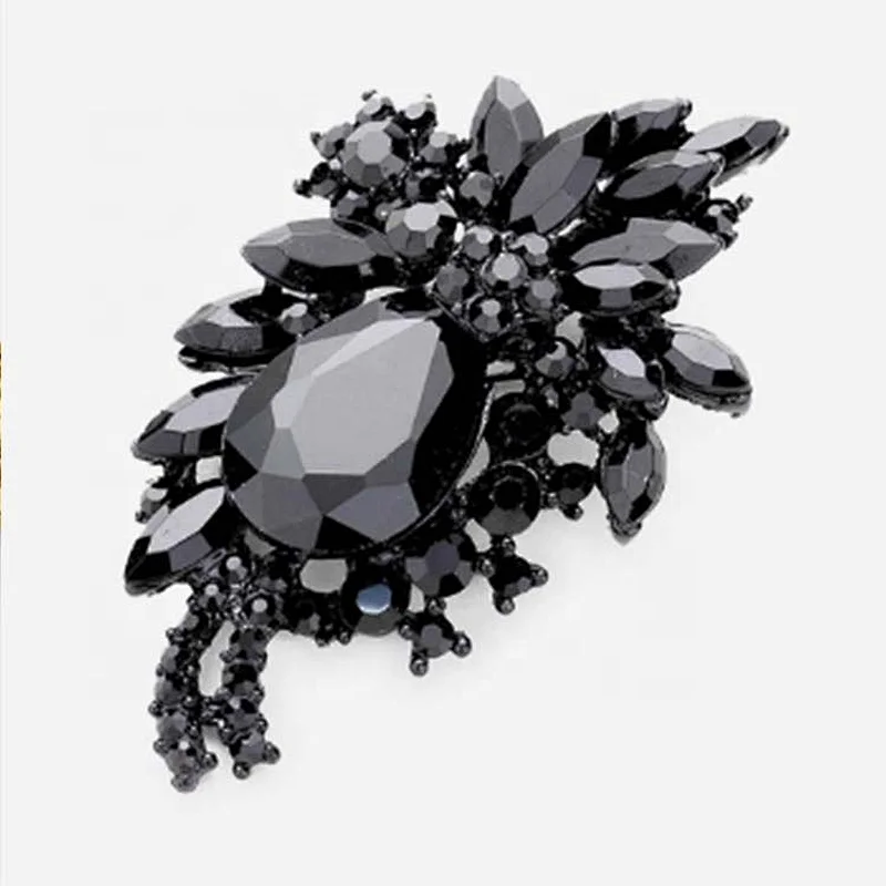 2021 High Quality New style zinc alloy jewelry crystal rhinestone  brooch for women
