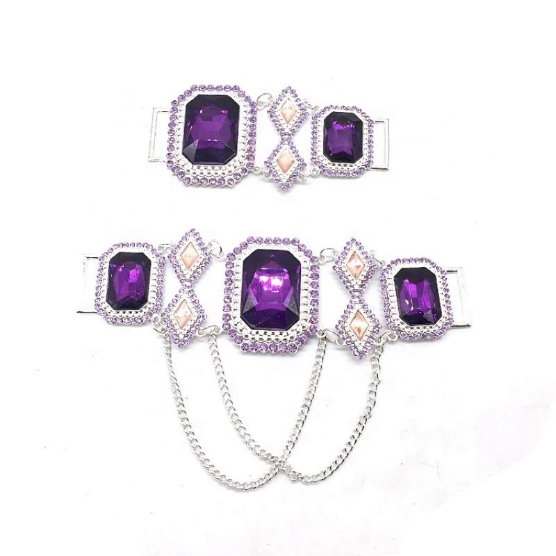 Fashion design crystal rhinestone swimwear accessories jewelry rhinestone bikini chain connector for suits
