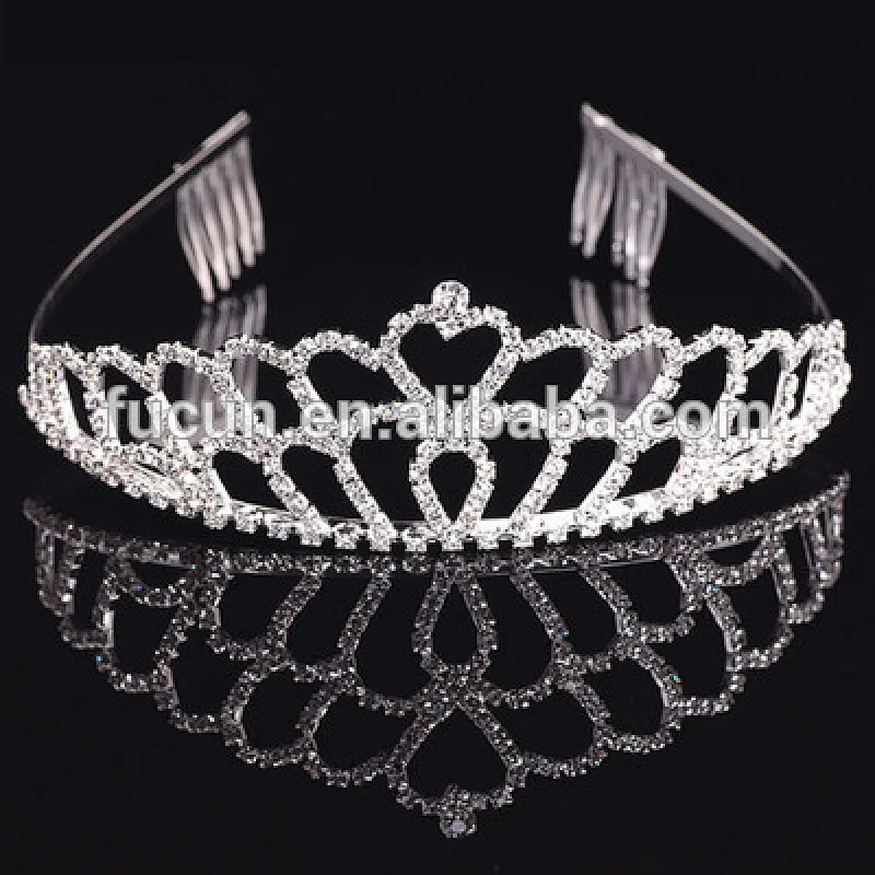 Wholesale Fashion crystal wedding tiaras Hair Accessories jewelry crown tiara for kids