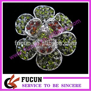 Hot sale colorful diamante embellishment brooches for women