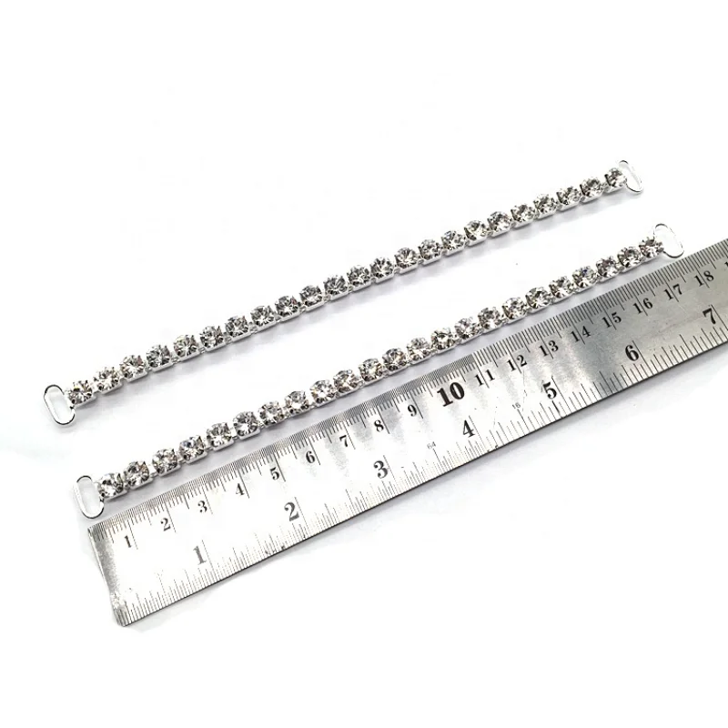 Women Sexy Bikini Accessories Single One Row SS28 Rhinestone Bikini Connector For Top and Bottom