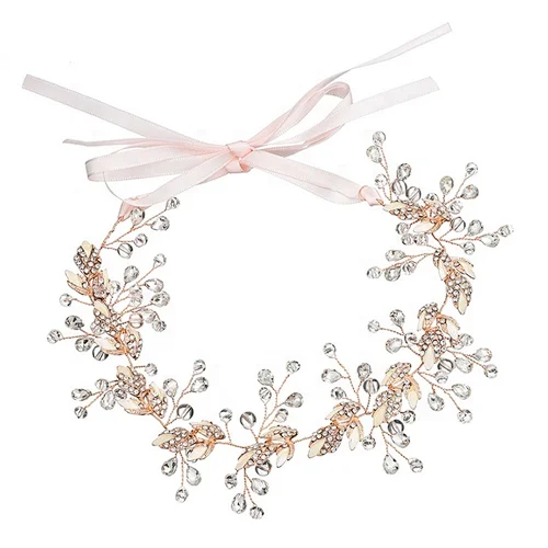 2020 HOT SALE handmade wedding rhinestone crystal bead hair band hair accessories