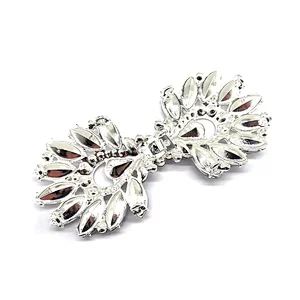 Crystals Wedding Bridal Matching Clasp Closure Button Hook and Eye Clasp