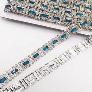 Factory wholesale bridal crystal flat back strap rhinestone trimmings for clothing