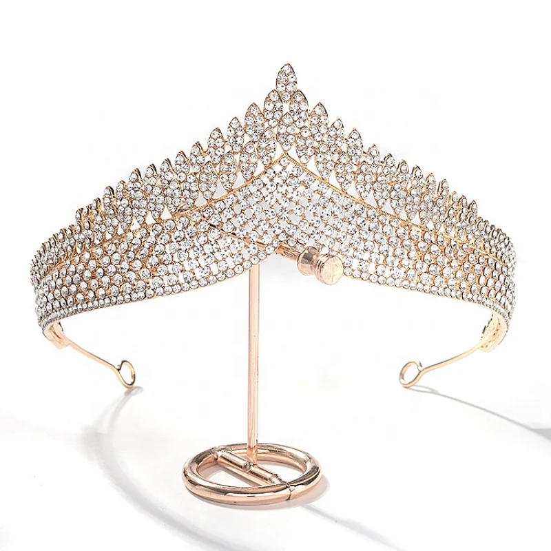 Silver Crystal Rhinestone Royal Princess Wedding Bridal Pageant Prom Tiara Crown