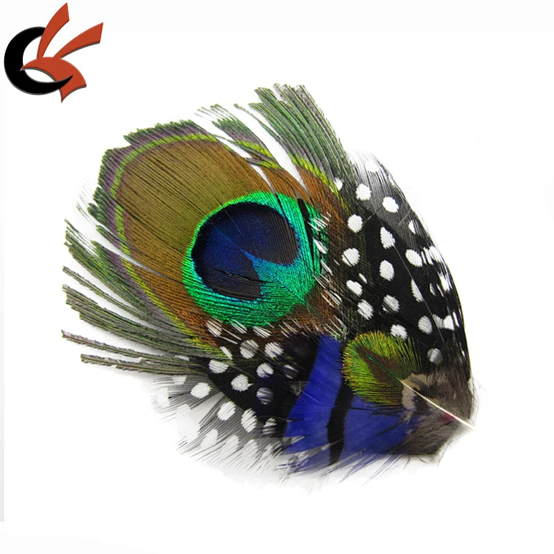 Wholesale diy feather hair accessories Peacock feather pad