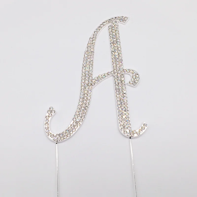 Customized Birthday Alphabet Clear Cake Topper Cake Favor Decoration for sell