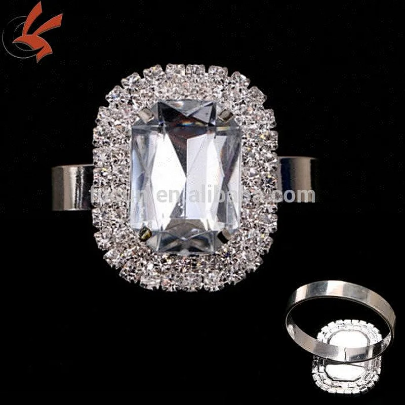 Wedding Table Decor Wedding Napkin Holder Crystal Rhinestone Napkin Ring