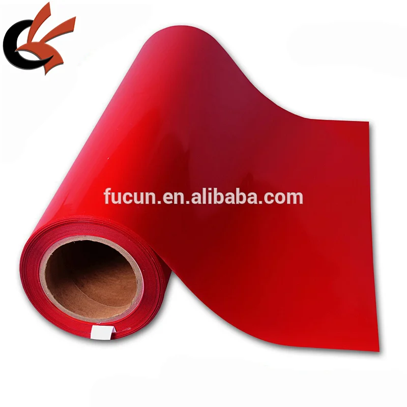 Hot Sale PU red DIY Garment heat transfer vinyl paper