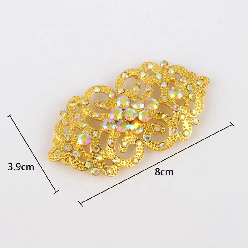 Gold plated clothing decoration buckle wedding hook clasp buckle wholesale