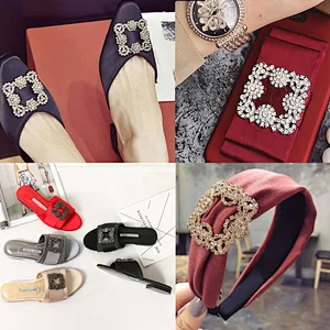 Personalized decorative shoe accessories shoe clip crystal rhinestone shoe buckles
