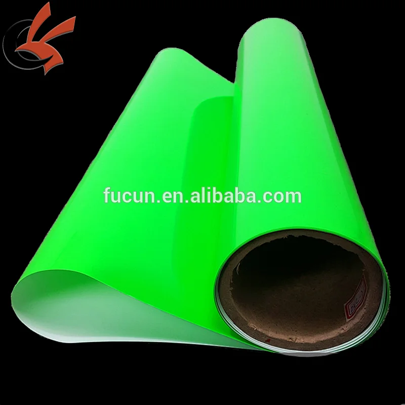 FLUORESCENT PU Heat Transfer Paper T shirt Vinyl Film Roll