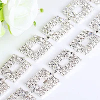 Fashion Crystal Clear Faceted Rhinestone cup Chain Garment Accessories trimming 10yards/roll crystal Rhinestone Chain