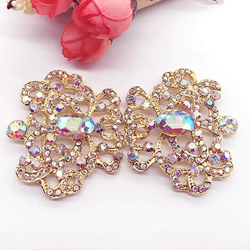 Sparkly Rhinestone Clasp Buckle For Wedding Invitation Card