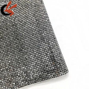 24x40cm hot fix crystal rhinestone mesh adhesive rhinestone sheets