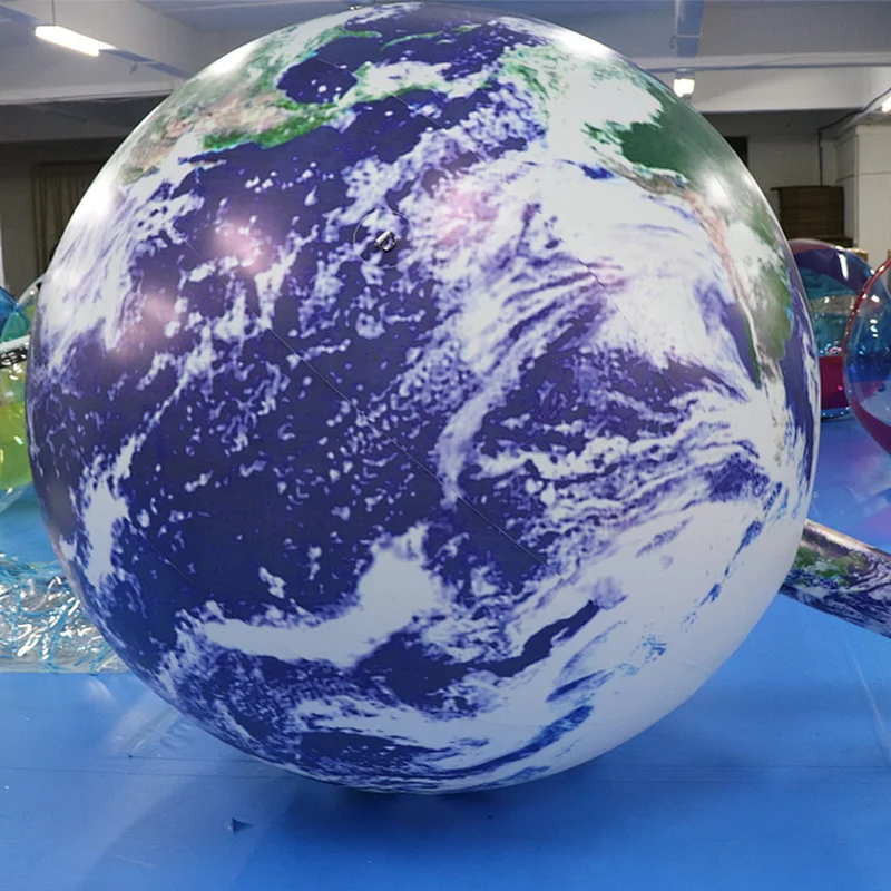 Outdoor inflatable globe ball led moon light balls large inflatable globe earth