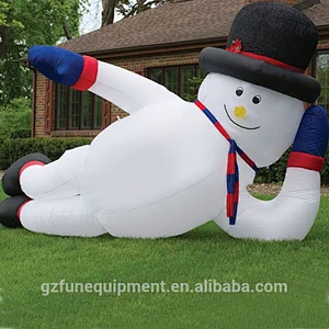 High Quality advertising figures inflatable Christmas tree and santa claus inflatable couple Christmas Snowmans for sale