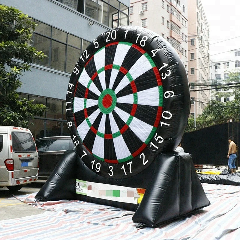 3.5mH Inflatable kick soccer dart board stands inflatable dart board game inflatable football target factory
