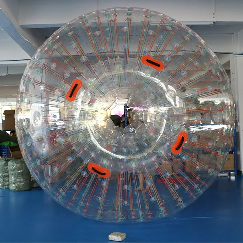 High quality 2.8*1.8m adult clear zorbing ball inflatable zorb ball inflatable human hamster zorb balls for sale